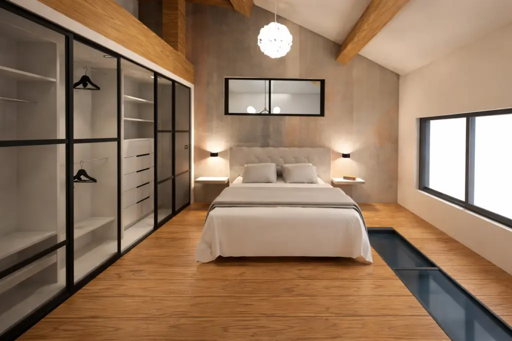 Bassin intérieur avec finitions soignées en mosaïque