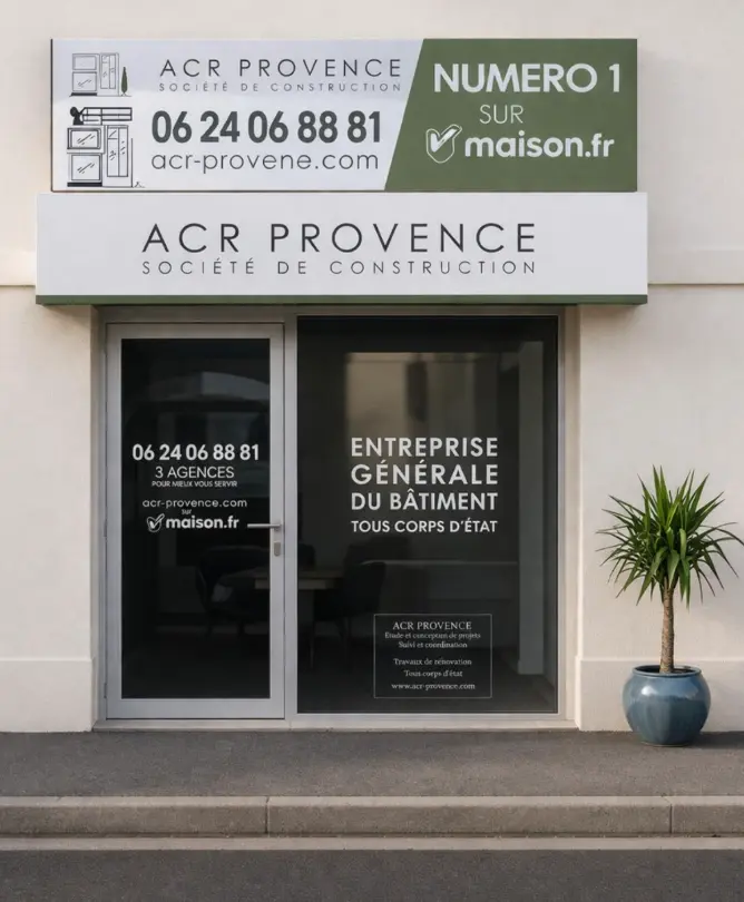 Agence ACR Provence Cavaillon — véhicule de chantier maçonnerie dans le Vaucluse