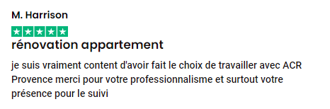 avis prestation pour carrelage tres bon professionnalisme de la part de cette entreprise